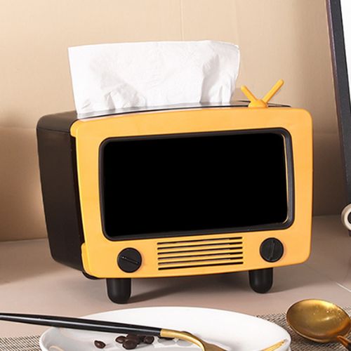 TV Tissue Box Phone Holder